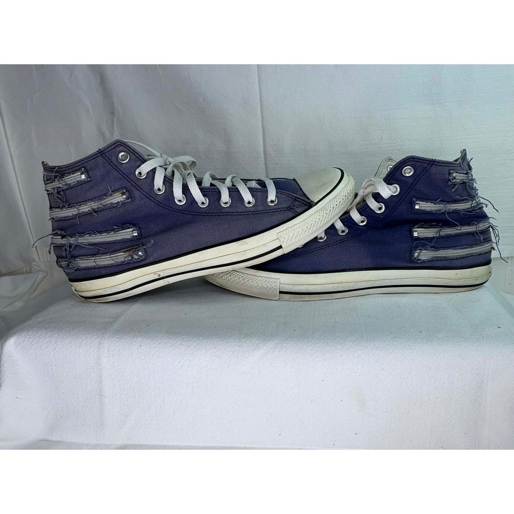 Converse Chuck Taylor All Star Multi Zipper Distressed Navy Mens 13 108793F 2008